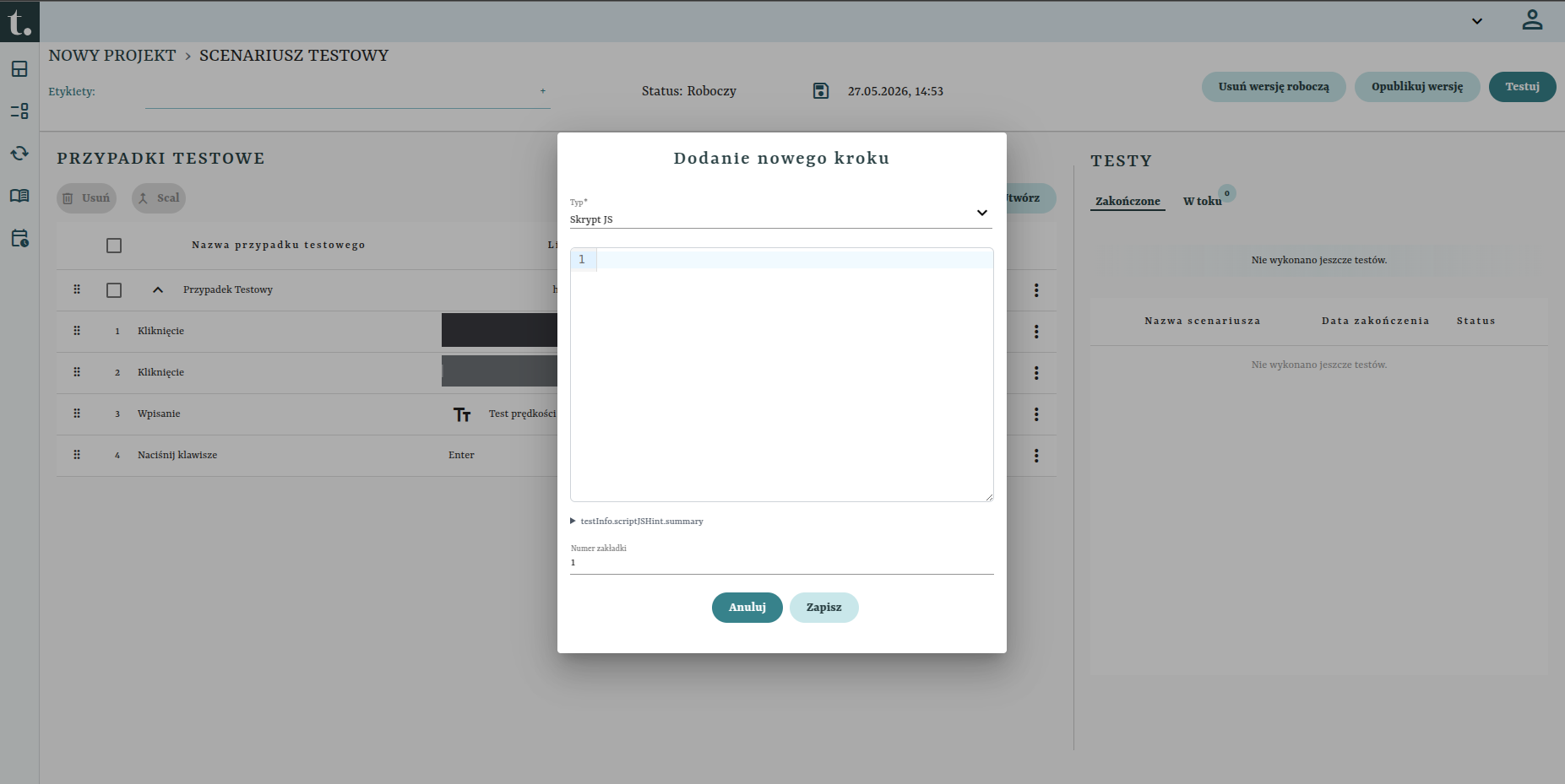 TestCaseAddStepScriptJs